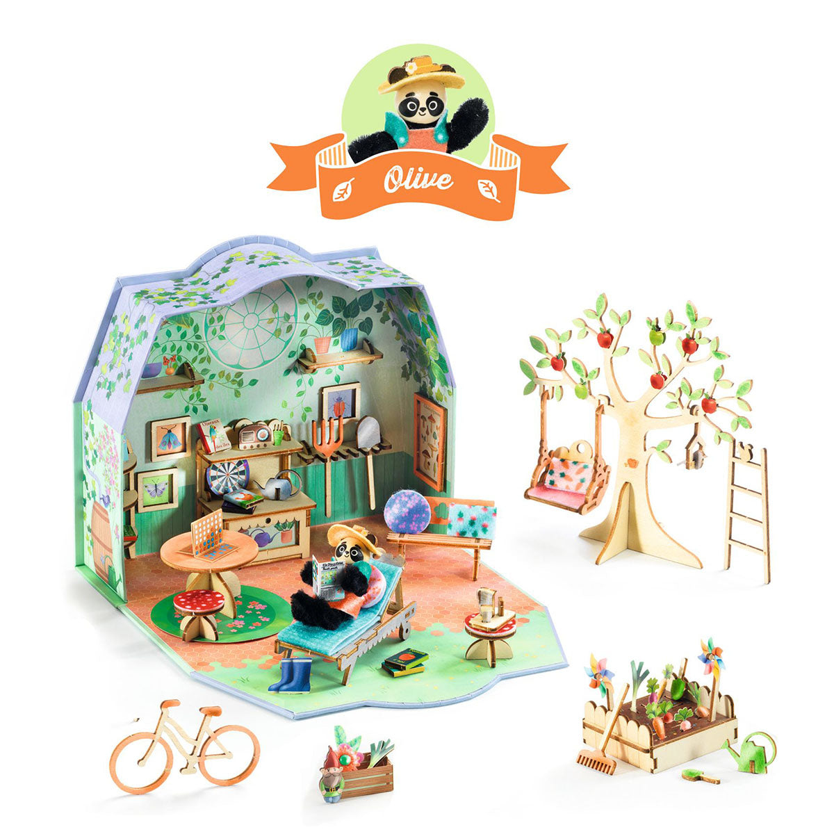Djeco Mi House Miniature Kit - Olive's Gardener's Retreat