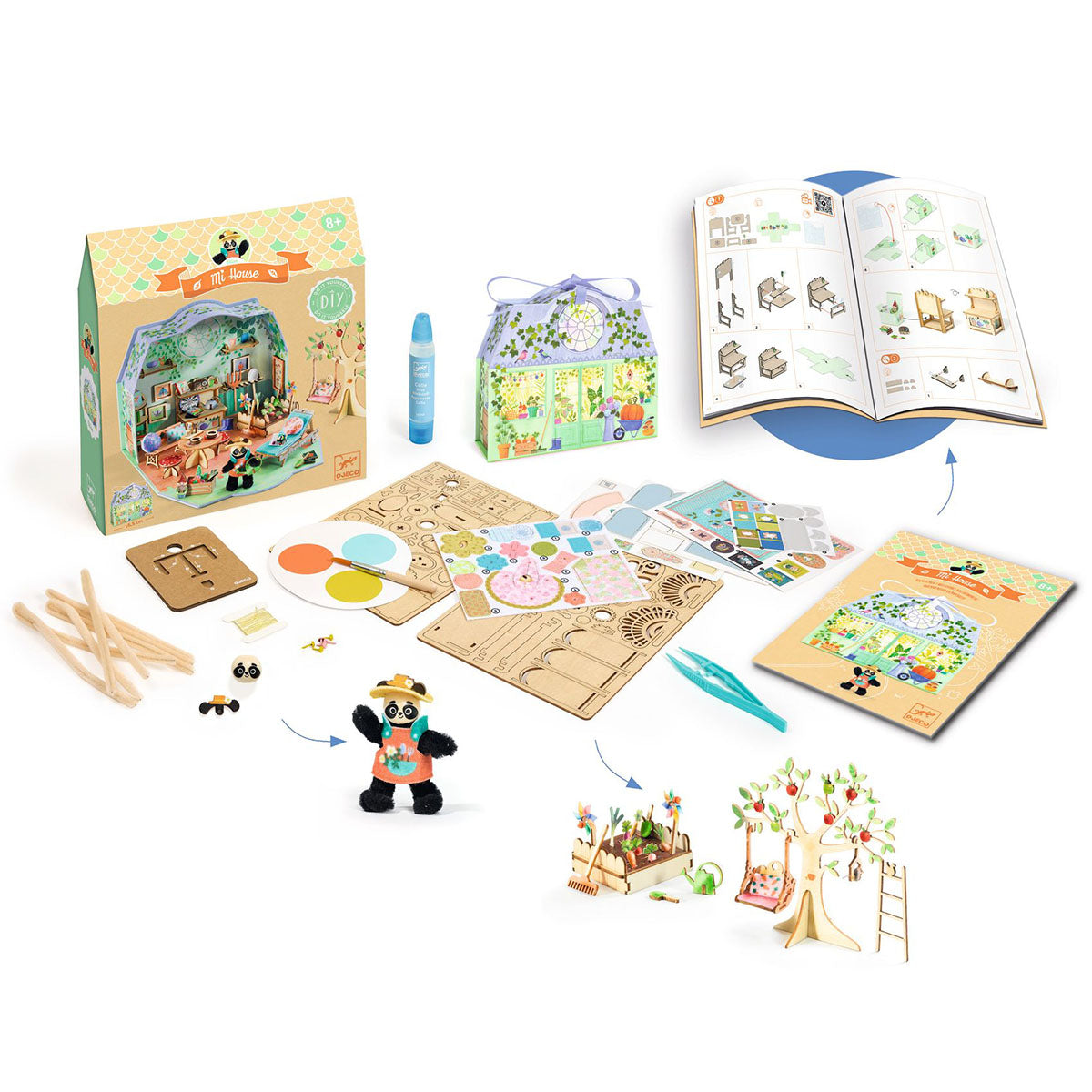 Djeco Mi House Miniature Kit - Olive's Gardener's Retreat