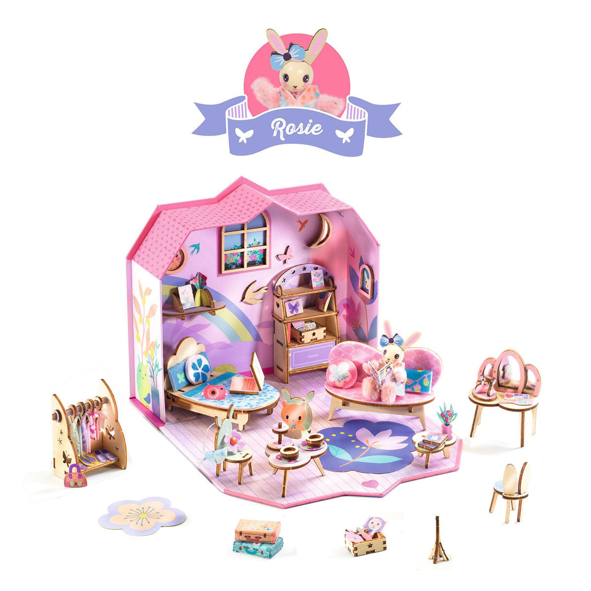 Djeco Mi House Miniature Kit - Rosie's Fashionista Bedroom