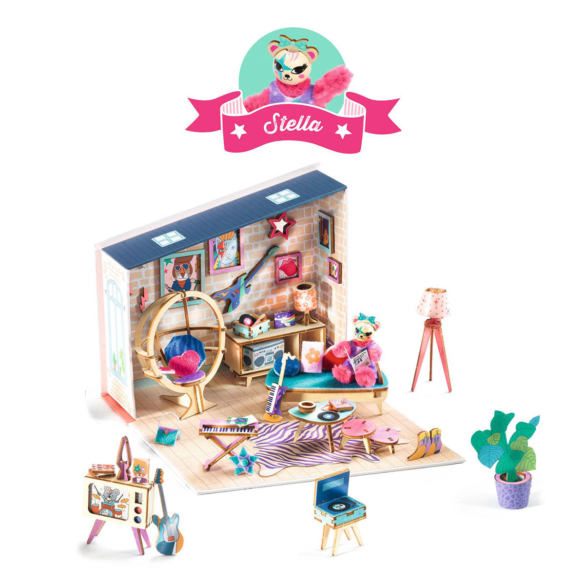 Djeco Mi House Miniature Kit - Stella's Rock n' Roll Loft