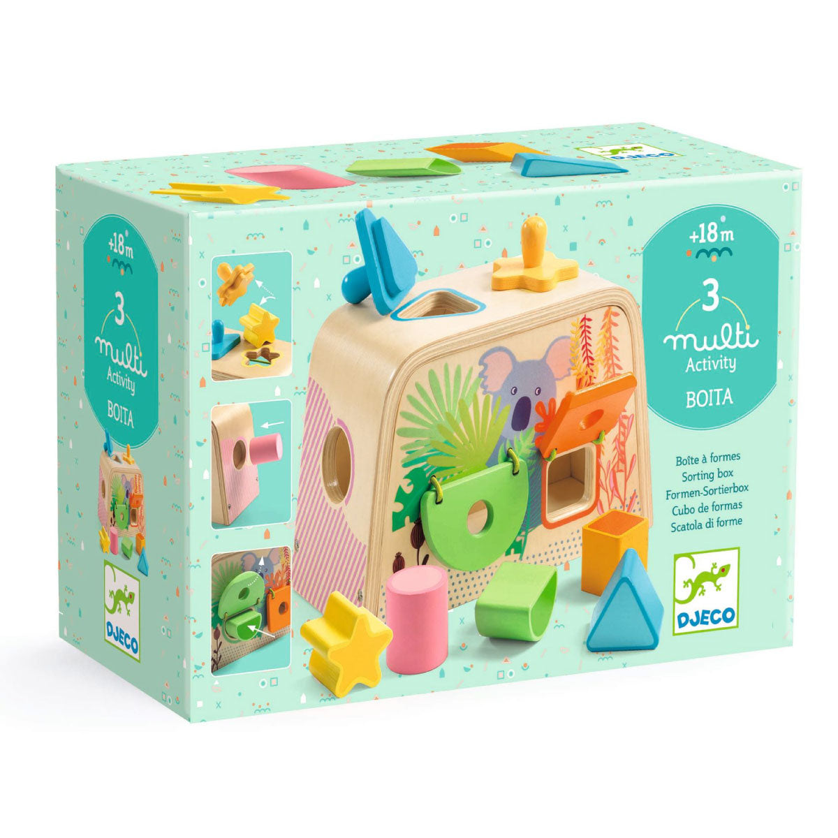 Djeco Multi Boita Wooden Shape Sorter