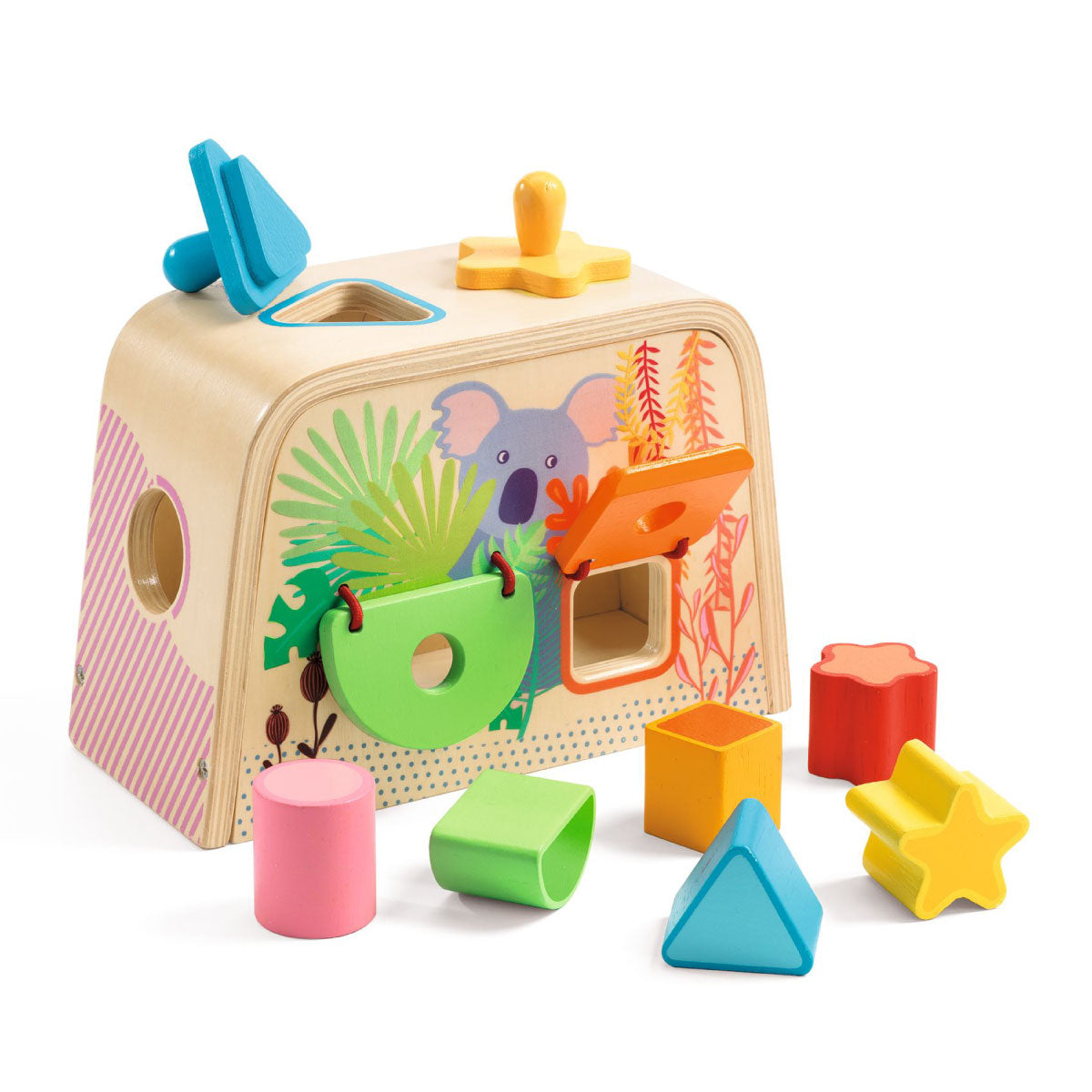 Djeco Multi Boita Wooden Shape Sorter