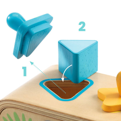 Djeco Multi Boita Wooden Shape Sorter