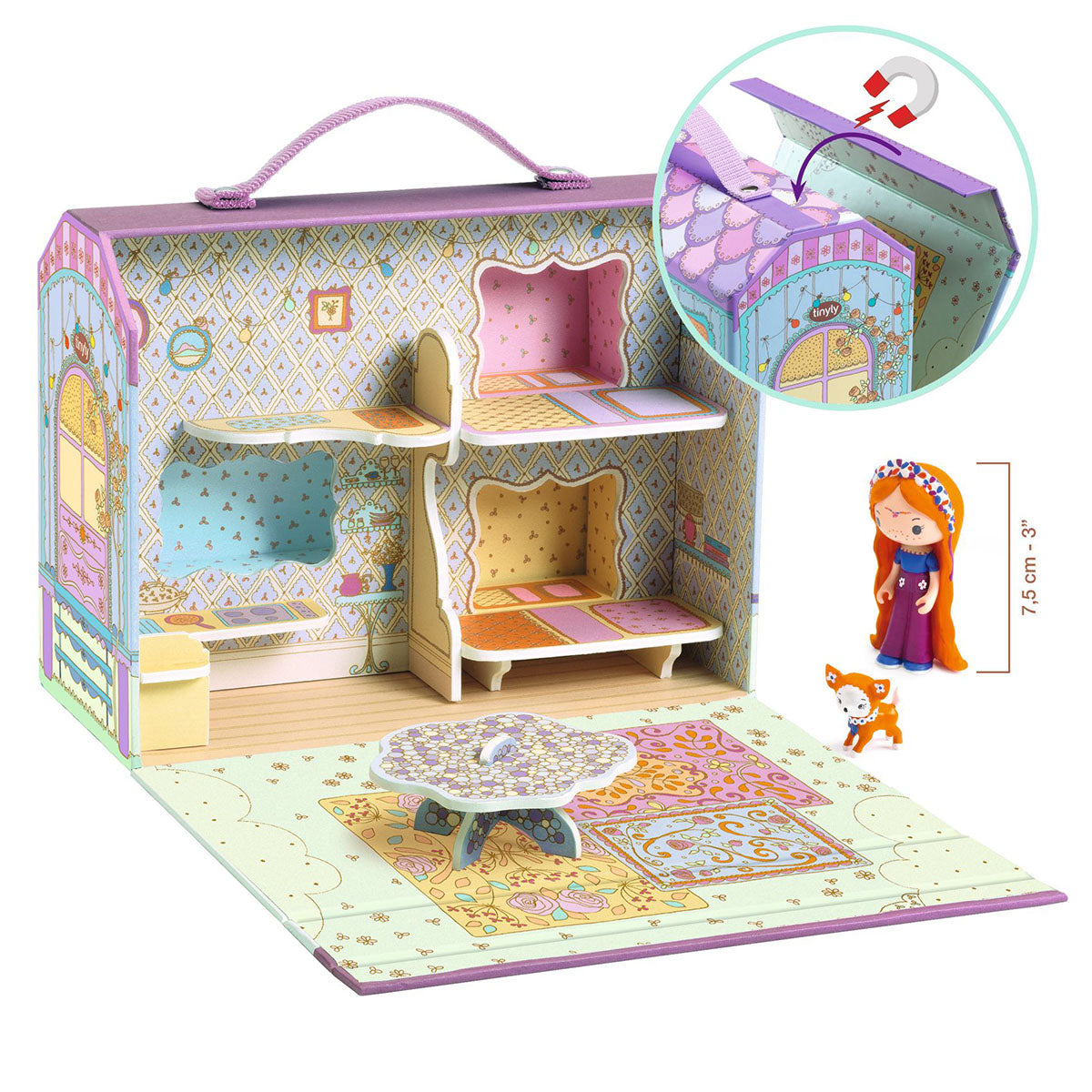 Djeco Tinyly Indie and Bluchka’s Caravan House Playset