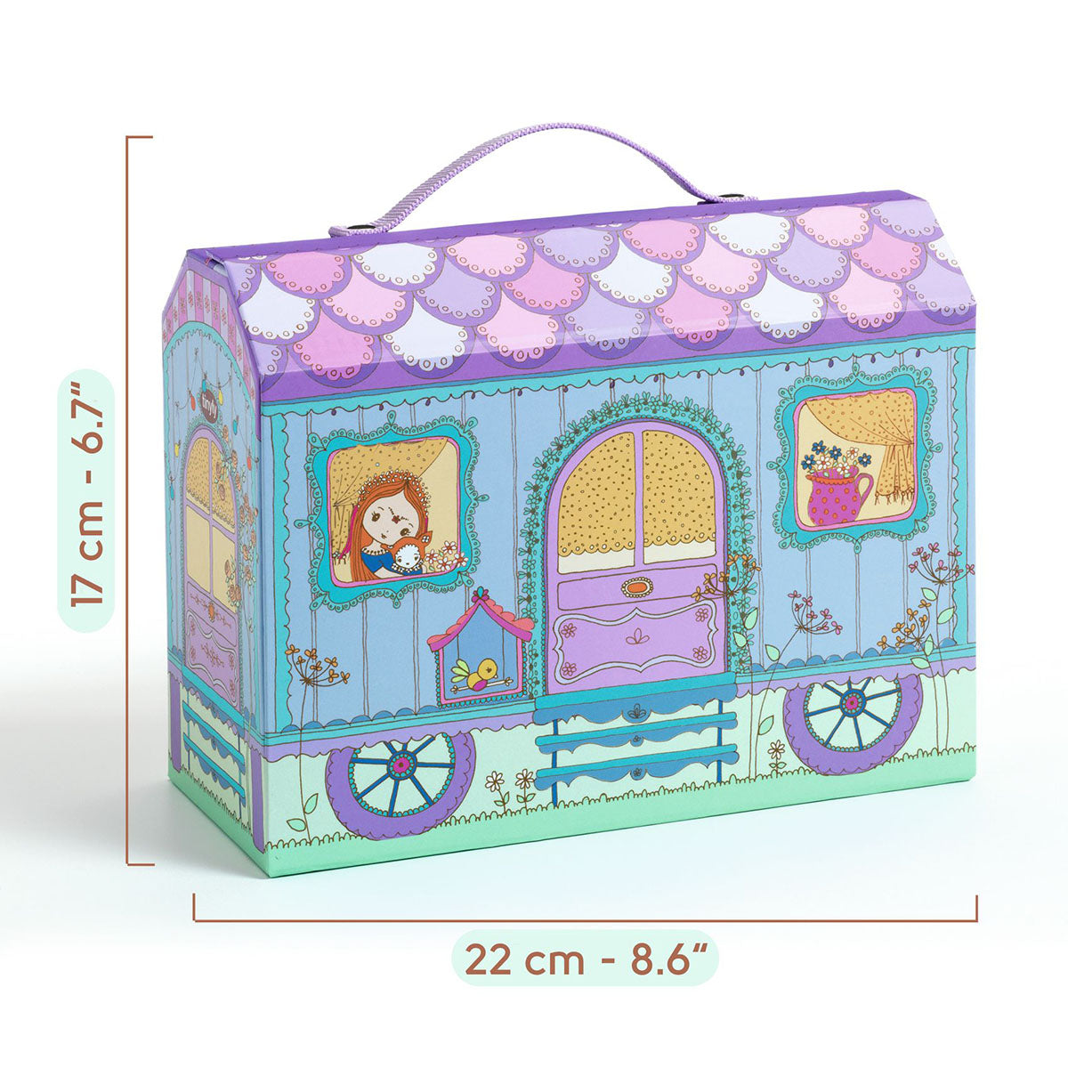 Djeco Tinyly Indie and Bluchka’s Caravan House Playset