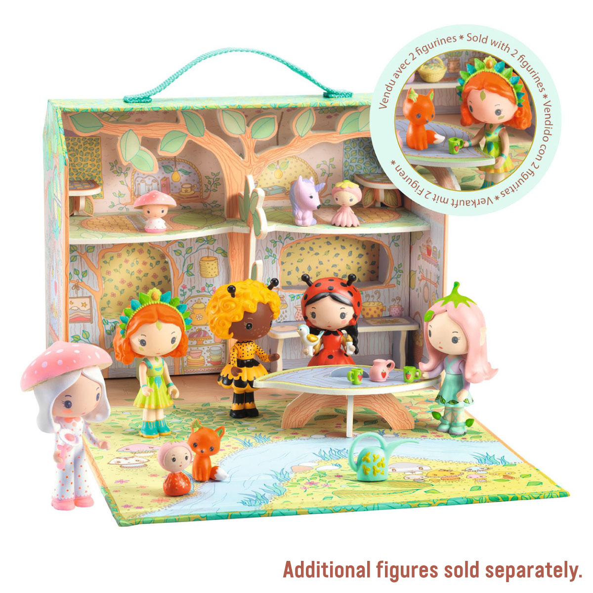 Djeco Tinyly Sylvia and Fox’s House in the Forest Playset