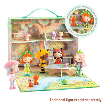 Djeco Tinyly Sylvia and Fox’s House in the Forest Playset