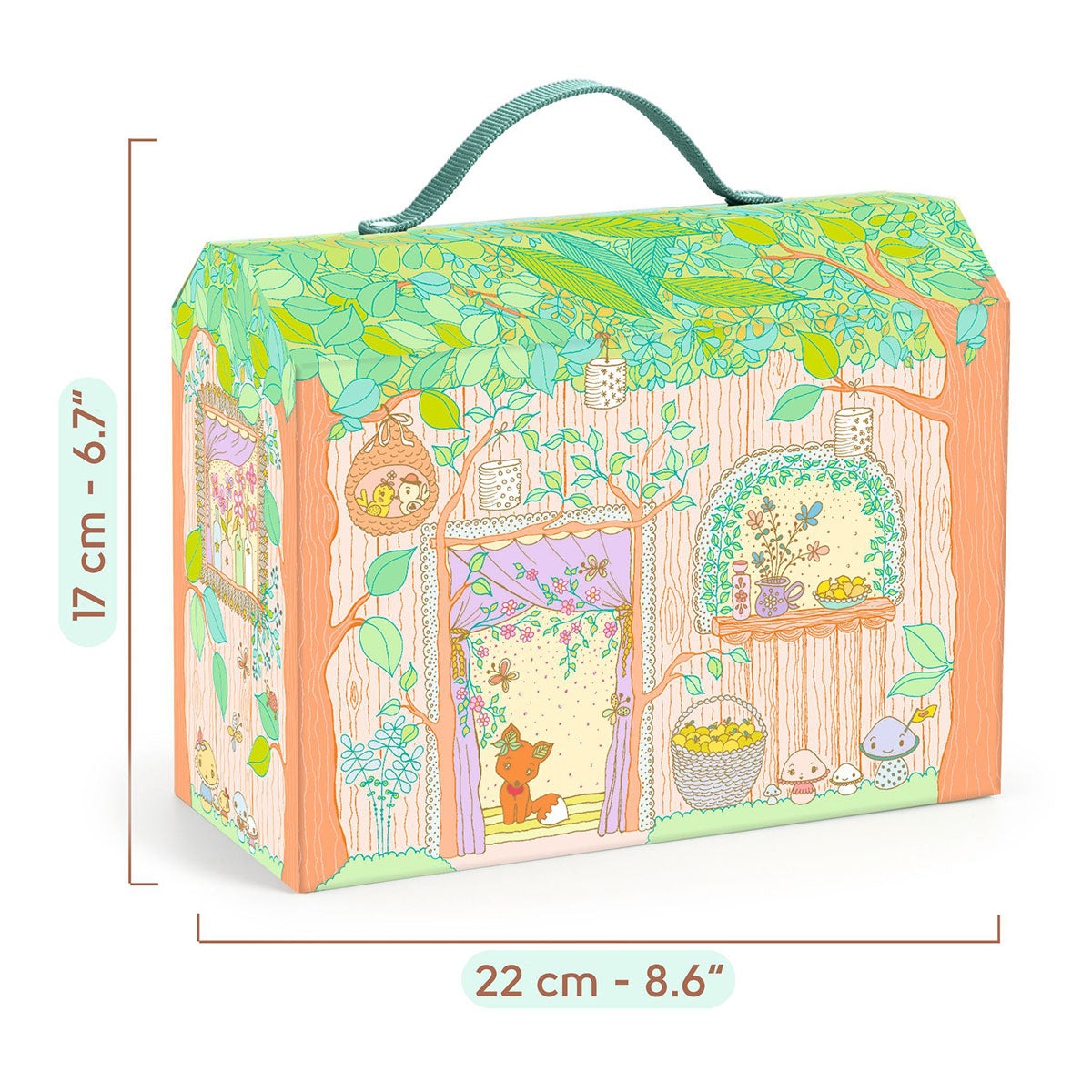 Djeco Tinyly Sylvia and Fox’s House in the Forest Playset