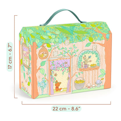 Djeco Tinyly Sylvia and Fox’s House in the Forest Playset