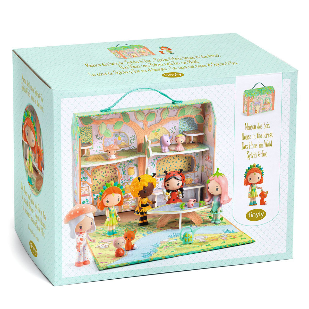 Djeco Tinyly Sylvia and Fox’s House in the Forest Playset
