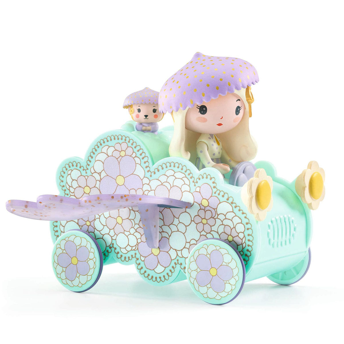 Djeco Tinyly Jil and Jerry Tinycar Playset