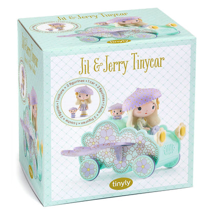 Djeco Tinyly Jil and Jerry Tinycar Playset