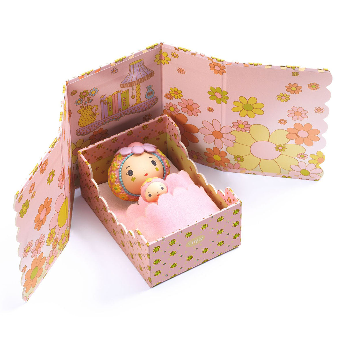 Djeco Tinyly Rose and Fleur’s Tinyroom Playset
