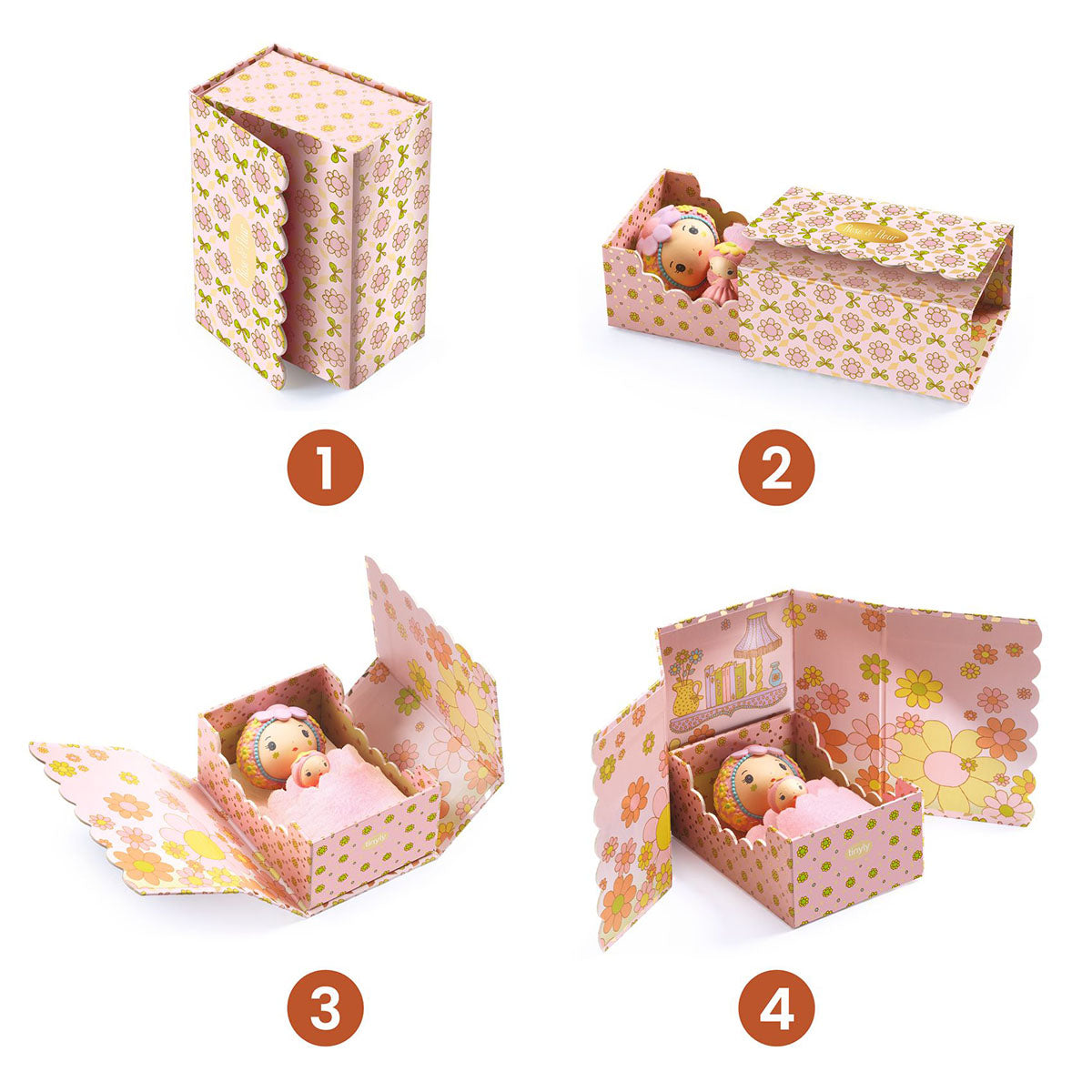 Djeco Tinyly Rose and Fleur’s Tinyroom Playset
