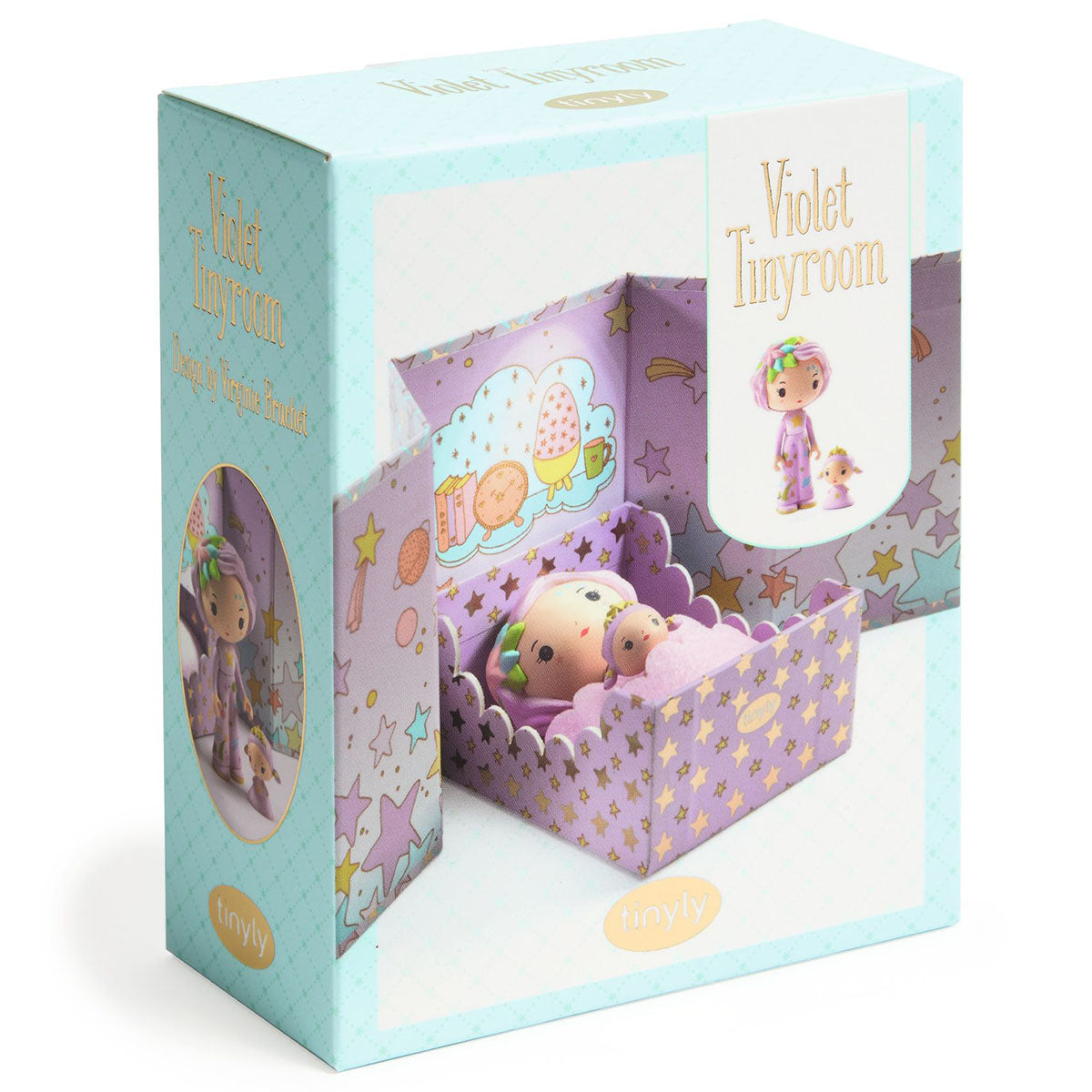 Djeco Tinyly Violet and Star’s Tinyroom Playset