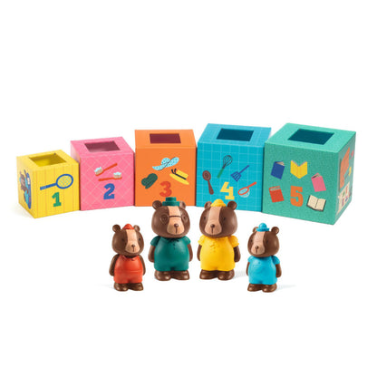 Djeco TopaniHouse Nest and Stack Blocks with Bears