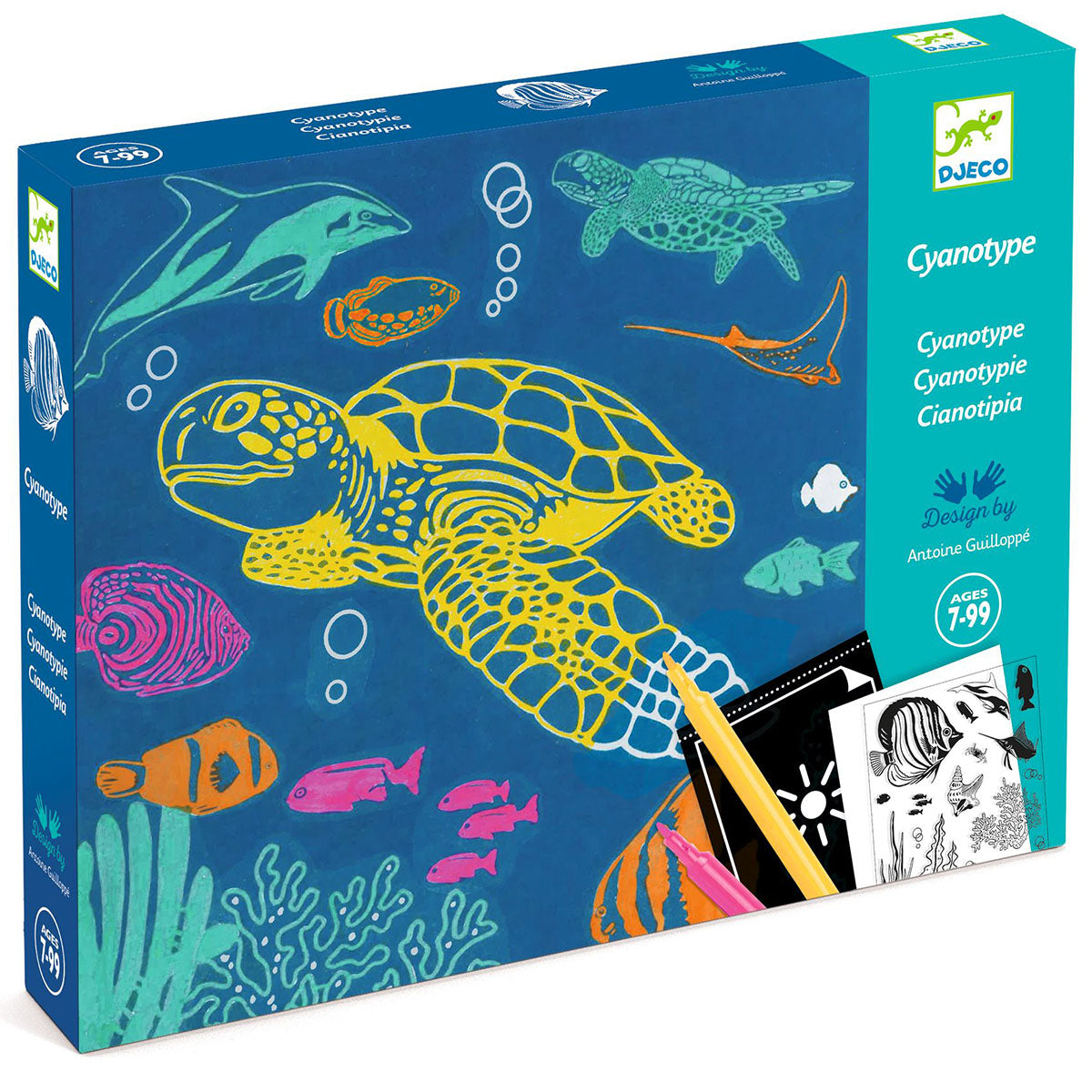 Djeco Ultramarine Cyanotype Paper Craft Kit - Ocean Scenes