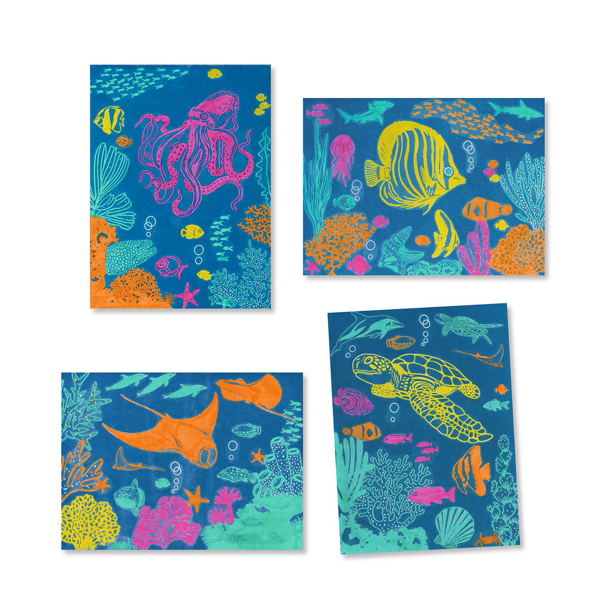 Djeco Ultramarine Cyanotype Paper Craft Kit - Ocean Scenes