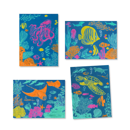 Djeco Ultramarine Cyanotype Paper Craft Kit - Ocean Scenes