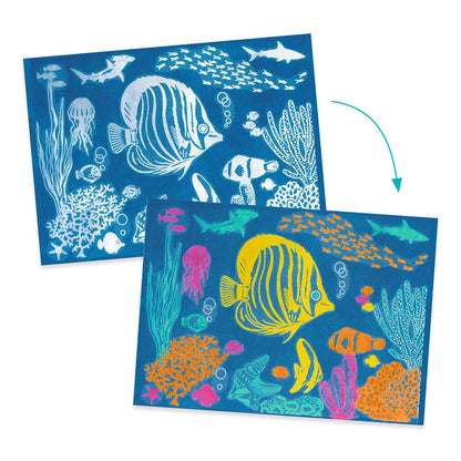 Djeco Ultramarine Cyanotype Paper Craft Kit - Ocean Scenes