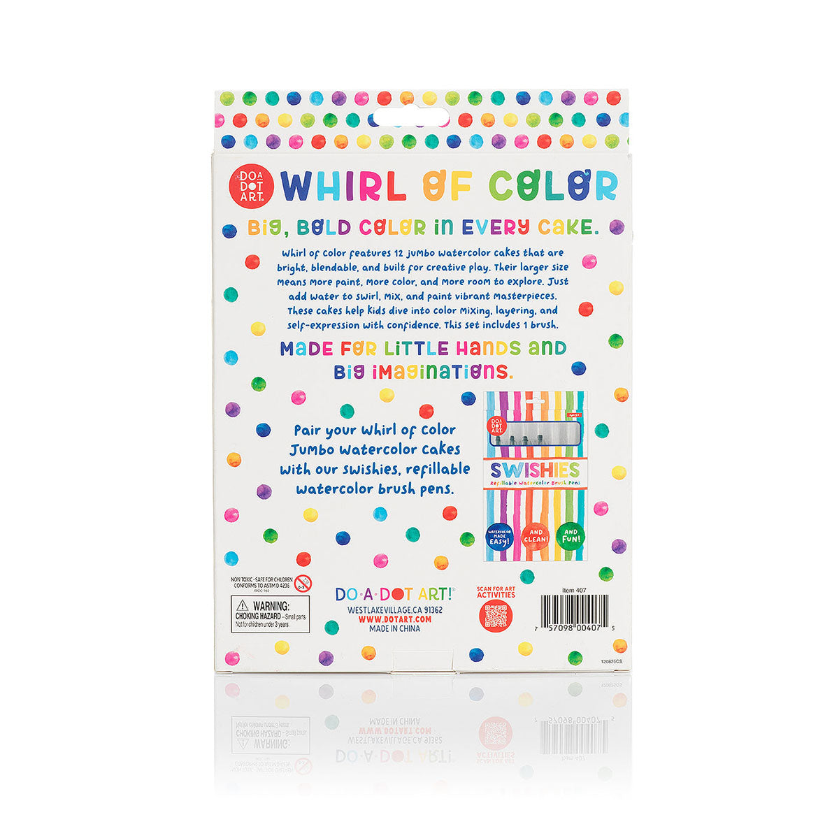 Do-A-Dot Art Jumbo Watercolor Cakes Paint Set - 12 colors