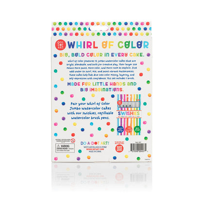 Do-A-Dot Art Jumbo Watercolor Cakes Paint Set - 12 colors