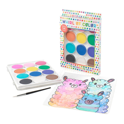 Do-A-Dot Art Jumbo Watercolor Cakes Paint Set - 12 colors