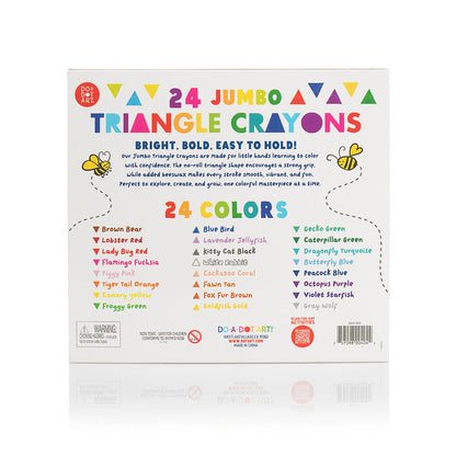 Do-A-Dot Art 24 Jumbo Triangle Beeswax Crayons