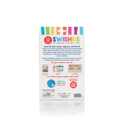 Do-A-Dot Art Swishies Refillable Watercolor Brush Pens - Set of 6