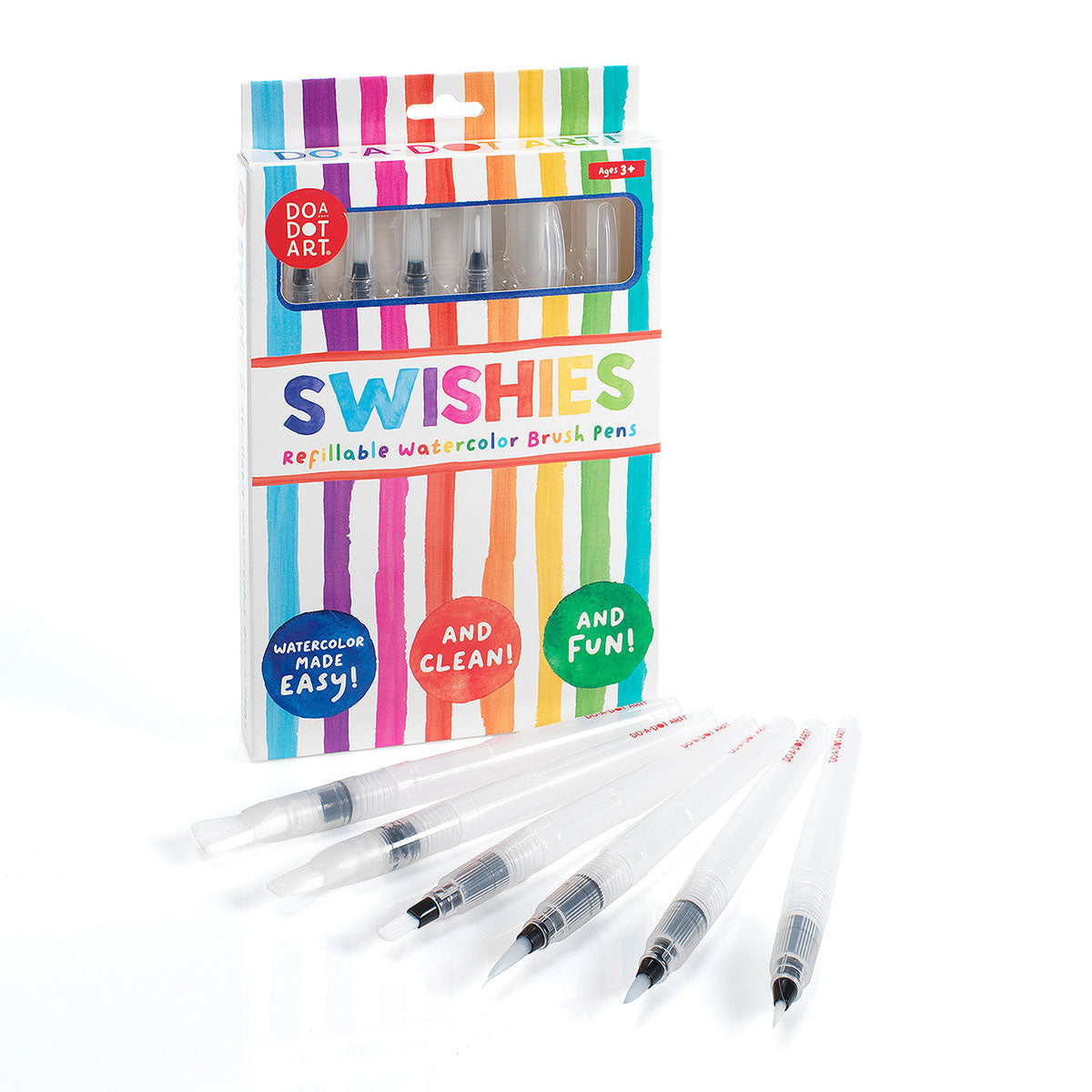 Do-A-Dot Art Swishies Refillable Watercolor Brush Pens - Set of 6