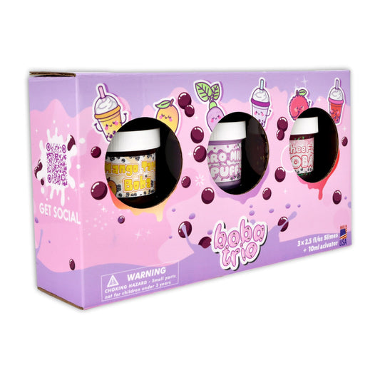 Dope Slimes Boba Slime Trio - 3 Sample Size Jars