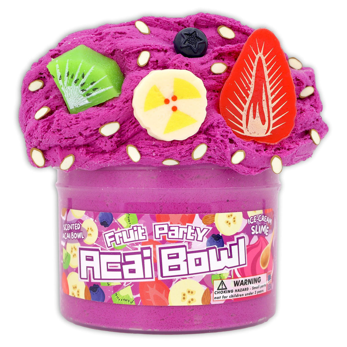 Dope Slimes Acai Bowl Fruit Party Ice Cream Slime