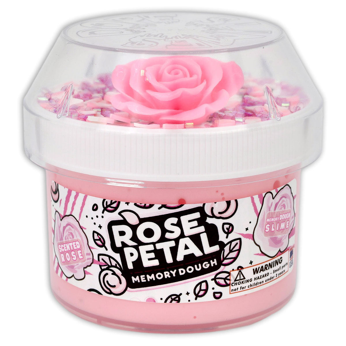 Dope Slimes Rose Petal Memory Dough Slime