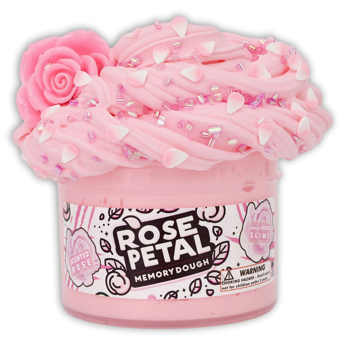 Dope Slimes Rose Petal Memory Dough Slime
