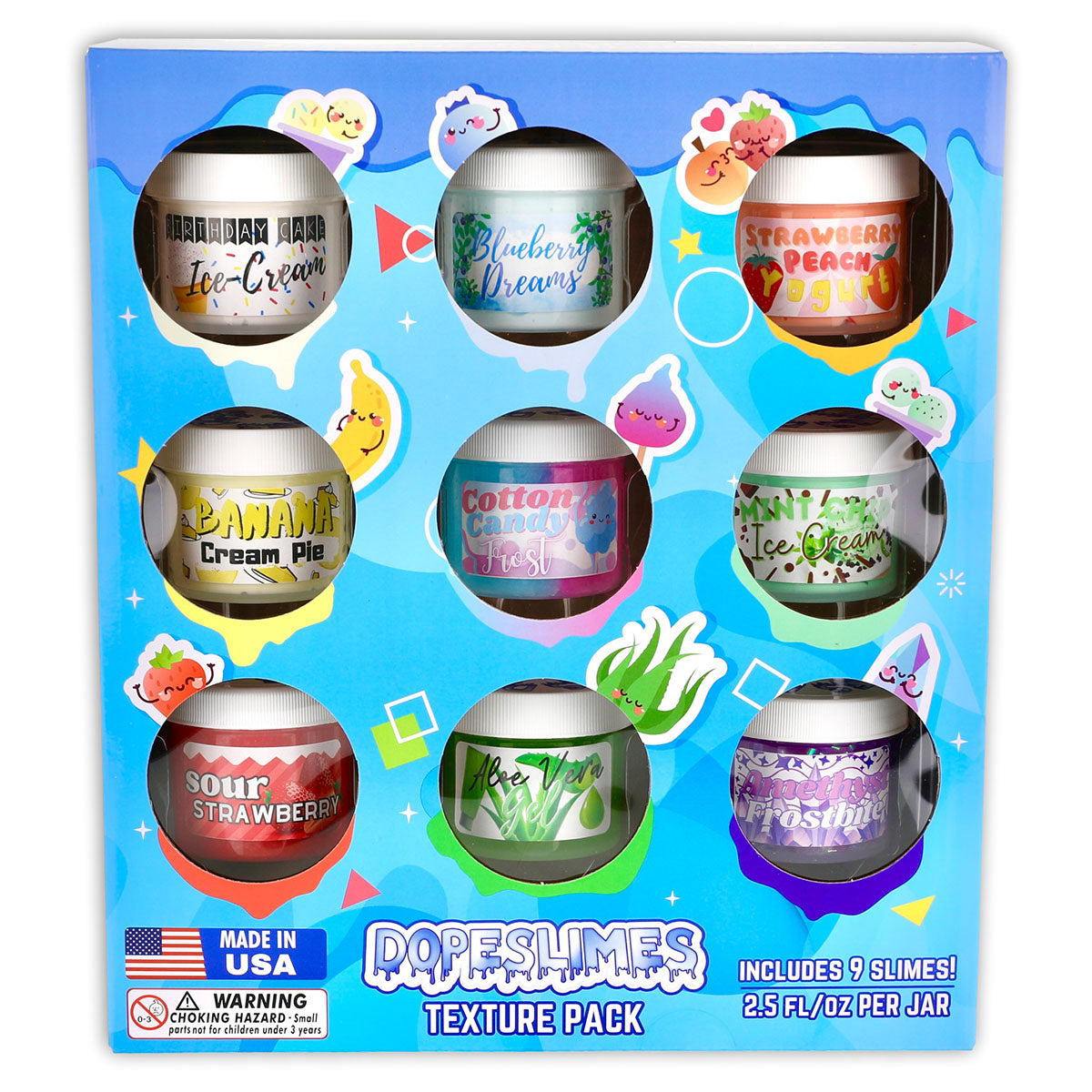 Dope Slimes Texture Pack - 9 Sample Size Jars
