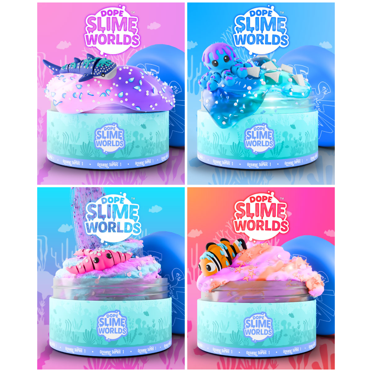 Dope Slimes Worlds Oceanic Series Mystery Box