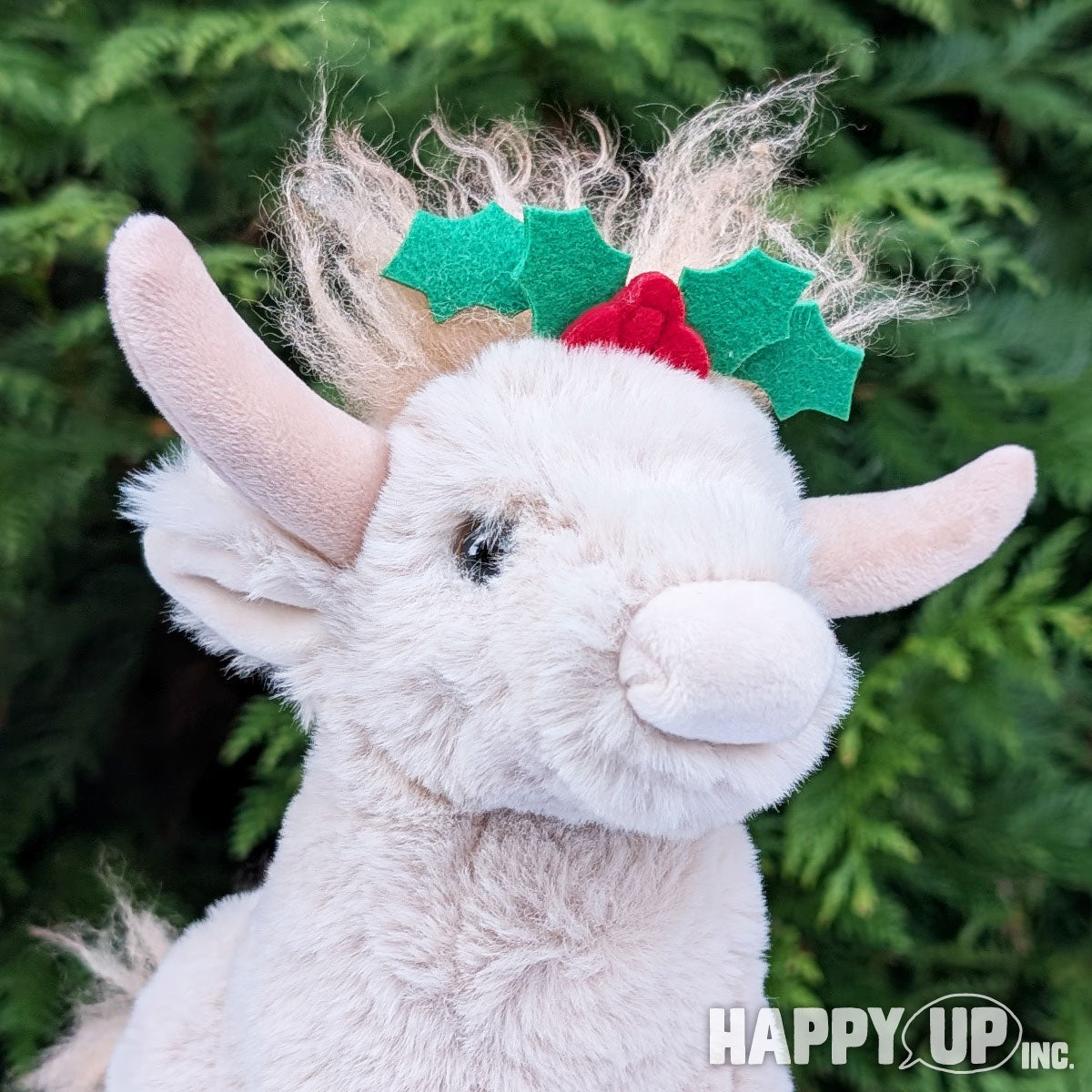 Douglas Holiday Laddie Highland Cow with Holly Crown