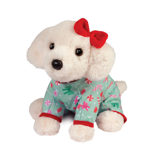 Douglas Plush White Lab in Holiday PJ’s - Medium