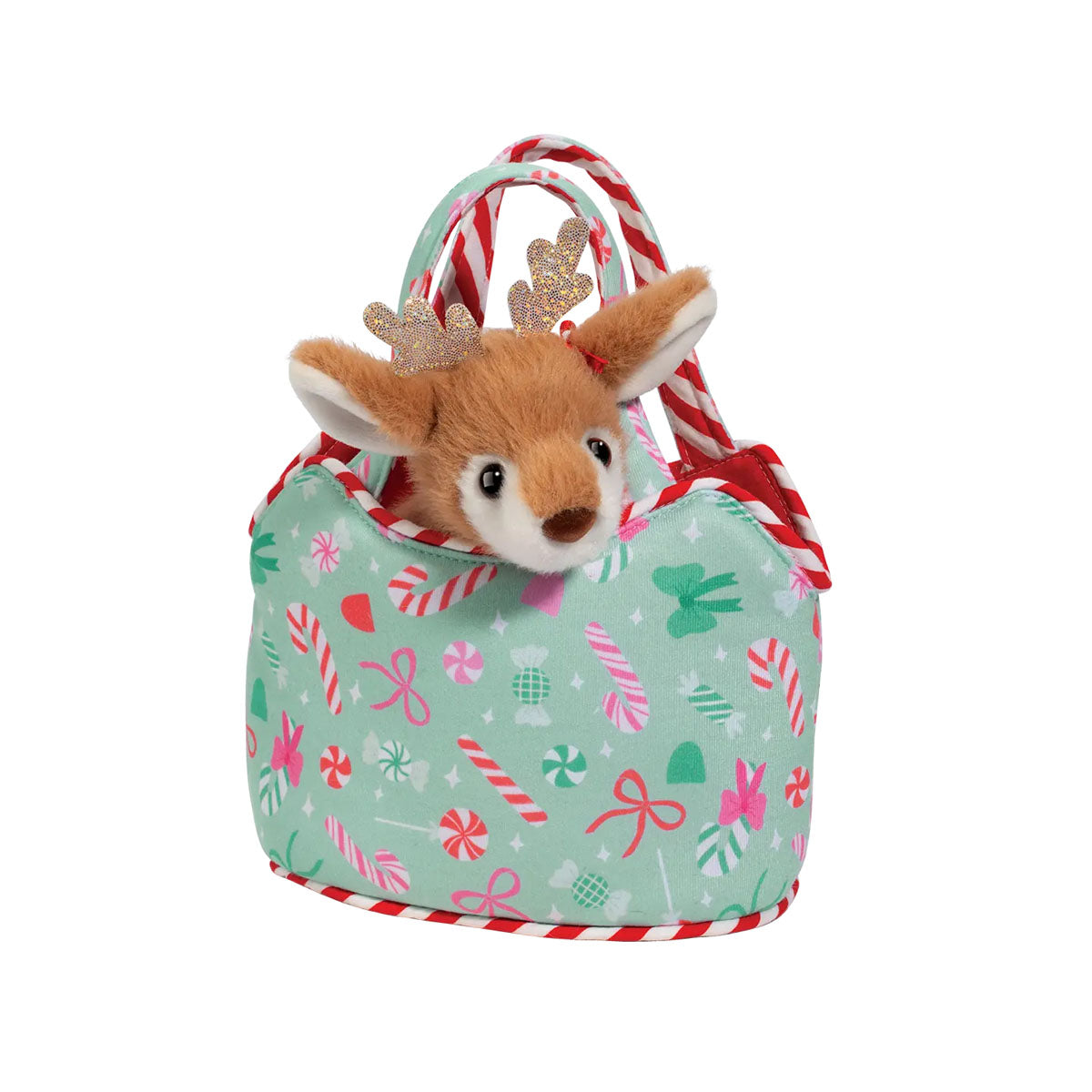 Douglas Plush Sweet Bows Sassy Sak with Reindeer