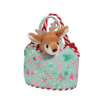 Douglas Plush Sweet Bows Sassy Sak with Reindeer
