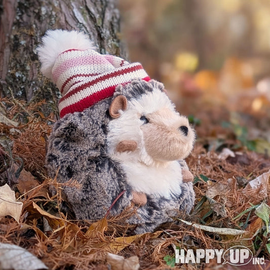 Douglas Spunky Hedgehog with Winter Hat