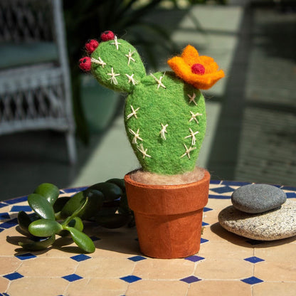 Small Prickly Pear Felted Cactus