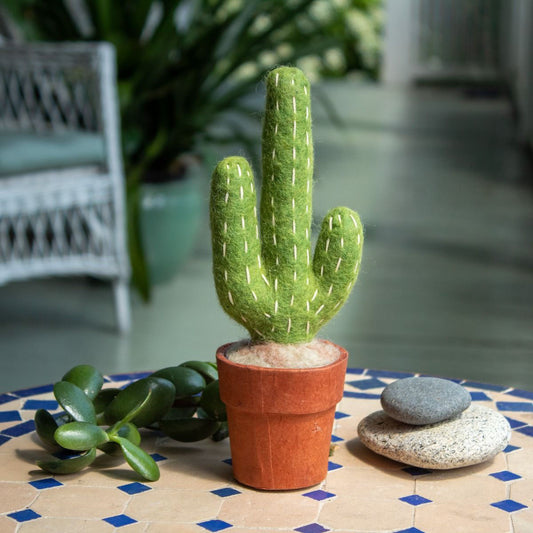 Small Saguaro Felted Cactus