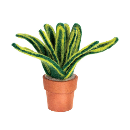 Small Snake Plant Felted Houseplant