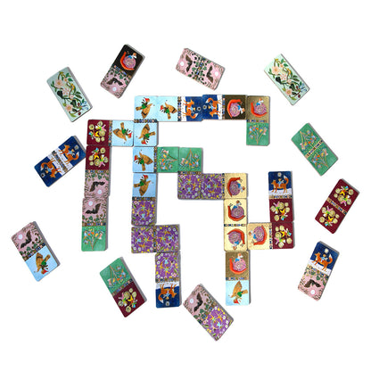 eeBoo Cottage Fairies Shiny Dominoes Game