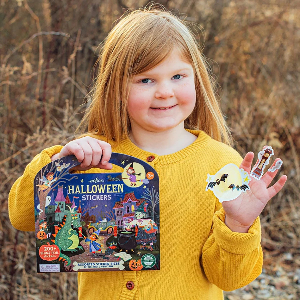 eeBoo Halloween Shiny Foil Sticker Book