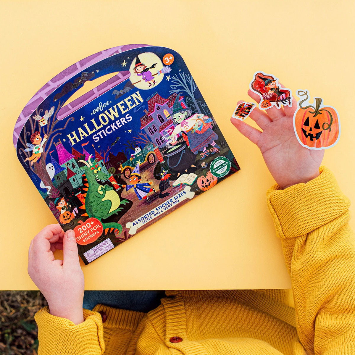 eeBoo Halloween Shiny Foil Sticker Book