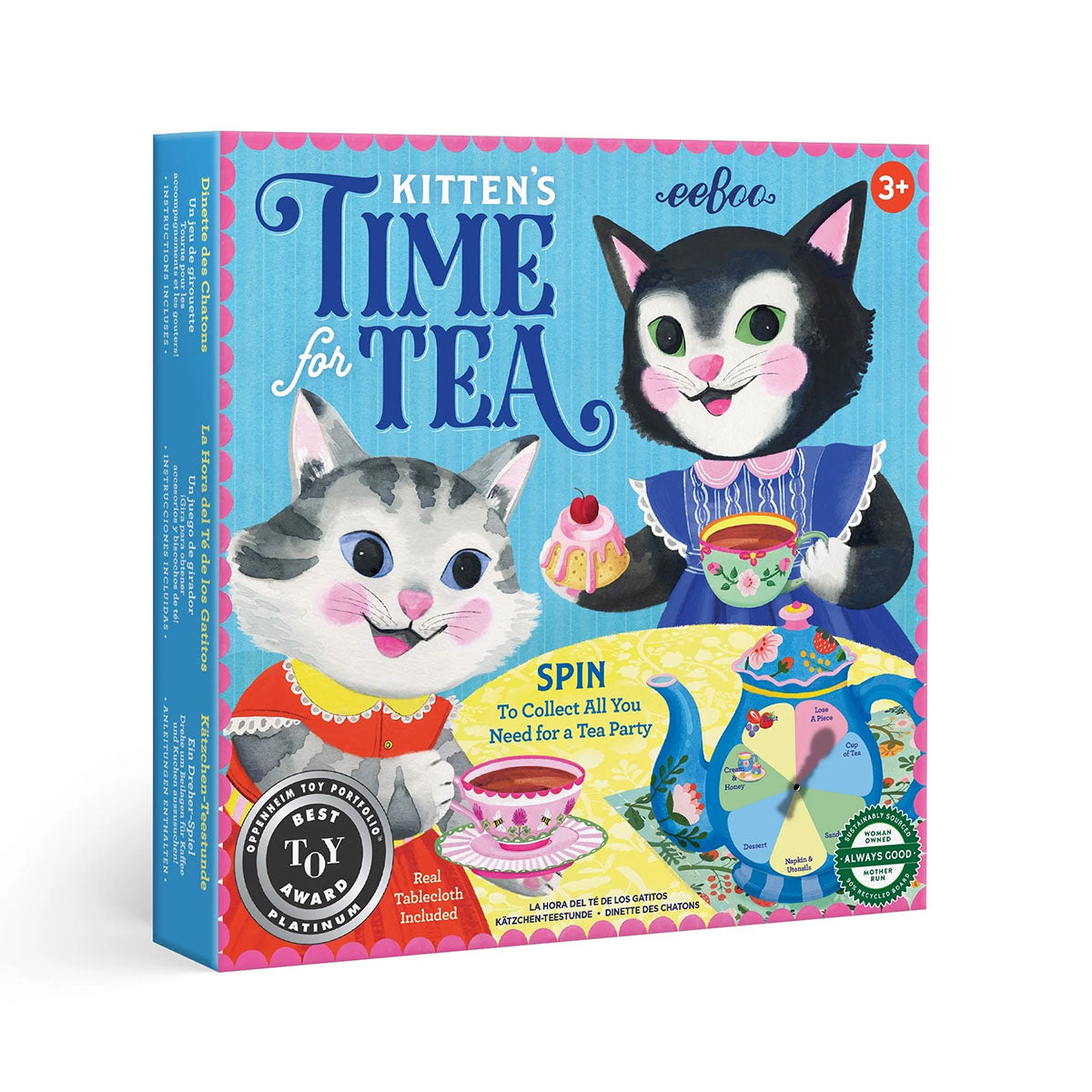 eeBoo Kittens Tea Party Spinner Game