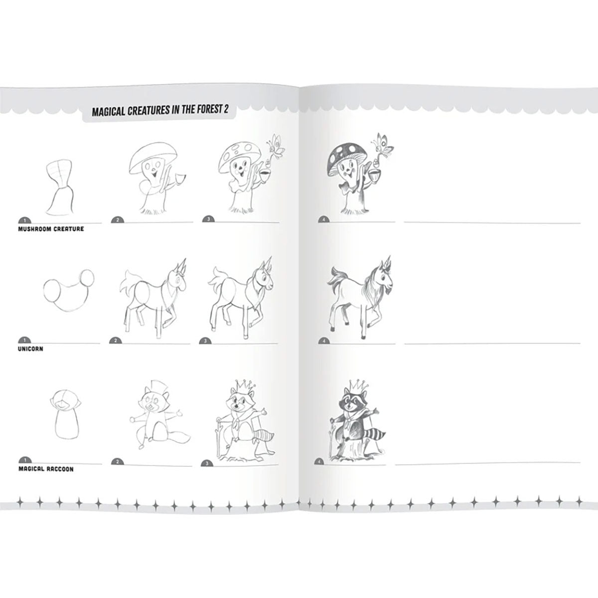 eeBoo Learn to Draw Magical Creatures Activity Book