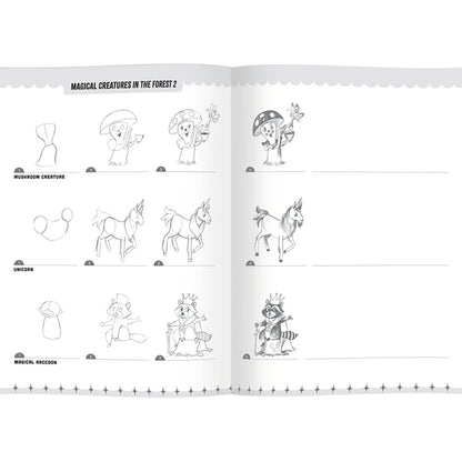 eeBoo Learn to Draw Magical Creatures Activity Book